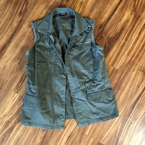 SOLD Embellished military vest Size XS
